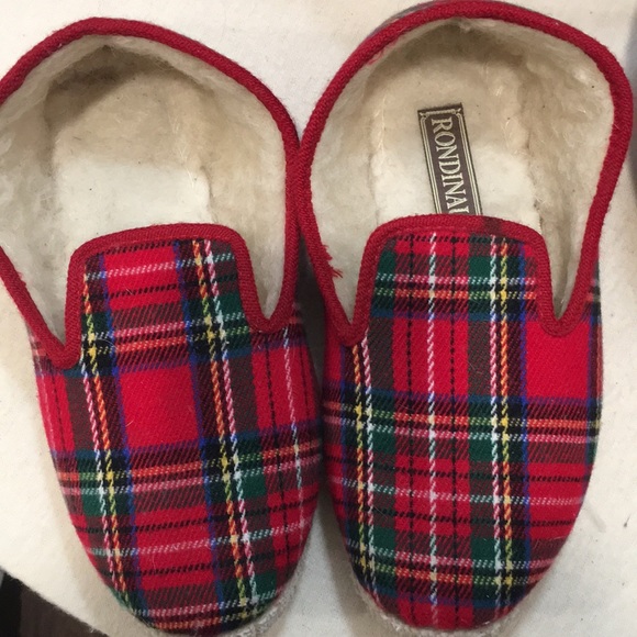 plaid house shoes